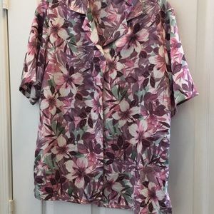 FINAL MARKDOWN Ladies bon worth tropical looking blouse small